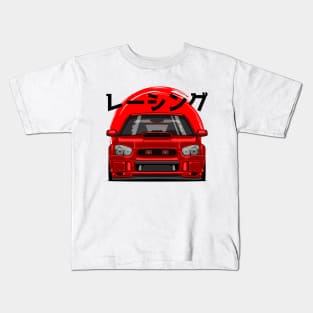 Red Impreza WRX STI Blobeye Kids T-Shirt